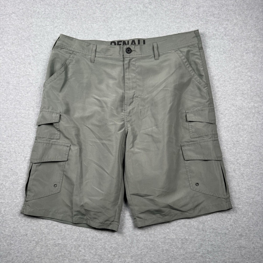 Denali Cargo Shorts Mens 38 Green Hiking Outdoor 11" Performance Gorpcore